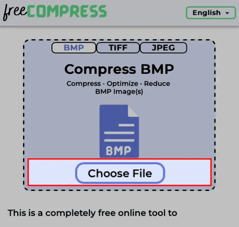 Choose BMP file